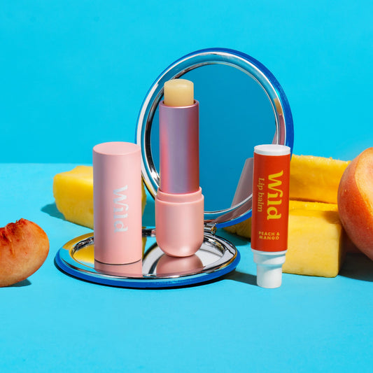 Rose Lip Balm Case + Peach & Mango Refill Starter Pack