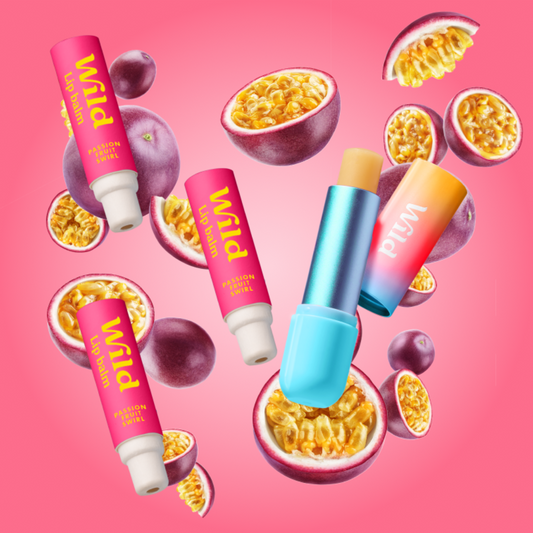 Ombre Lip Balm Case & Passionfruit Refill Trio Pack