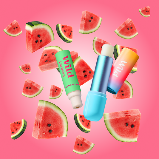 Ombre Lip Balm Case & Watermelon Refill Starter Pack