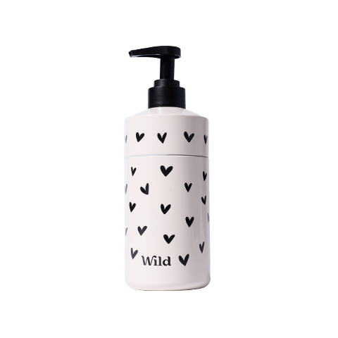 Black Love Heart Body Wash Case